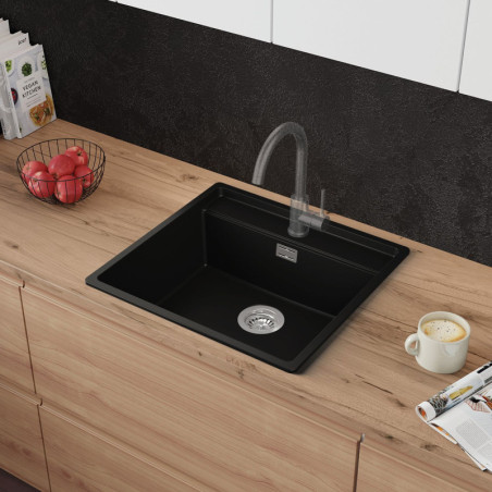 Sodalite 60 Lower Inset - Évier cuisine en granit 1 bac