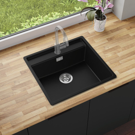 Sodalite 60 Lower Inset - Évier cuisine en granit 1 bac